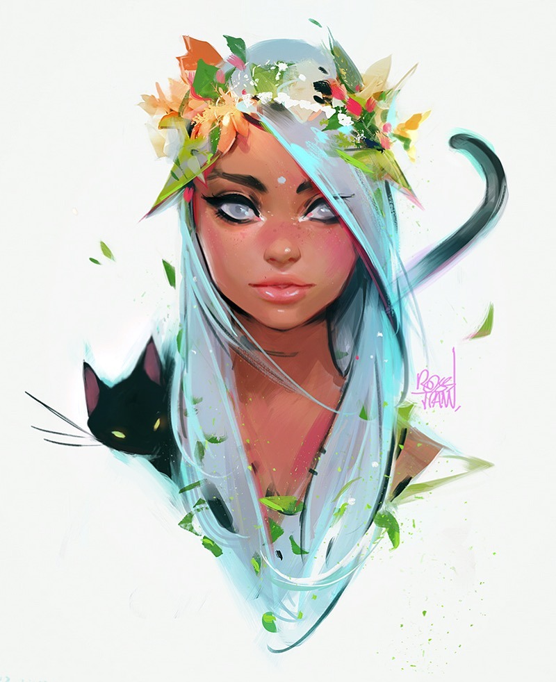 rossdraws:  Hope everyone is having a good week! Finished this portrait last night