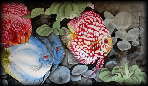 国画 | Traditional Chinese paintings, gongbi style, by artist 杨瑞芬Yang Ruifen.