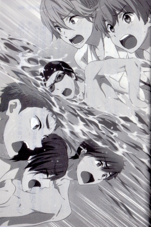 sunyshore:  All High☆Speed! 2 illustrations in order of appearance. Scanned by