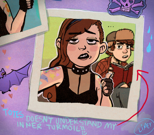 limey-art:mabel’s~ non canon~ goth phase