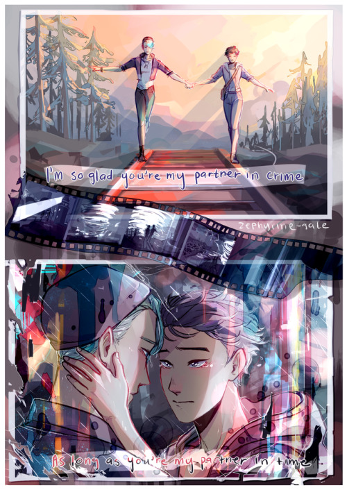 zephyrine-gale: full piece of my life is strange au for @yoiauzine !!