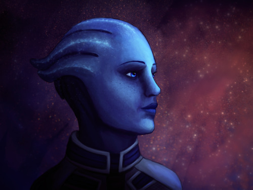 silviya-arts:Liara T’Soni for Sara. Happy birthday, Sara! 