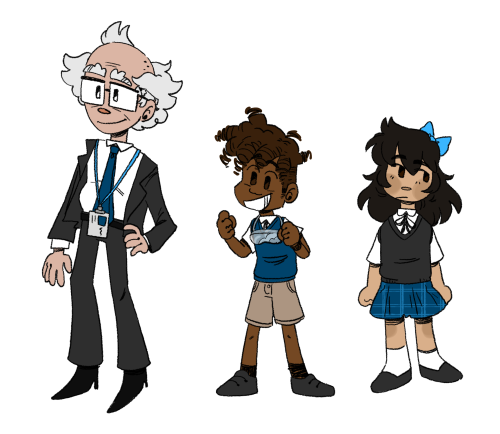 some character designs for a media studies group project!! 