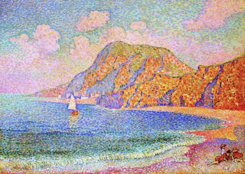 Bord de mer (The sea shore)  -  Jean Metzinger  1904-05oil on canvas, 64.5 x 91.2 cm, Indianapolis M
