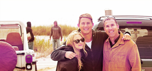 Nicholas Sparks with the cast of his movies.