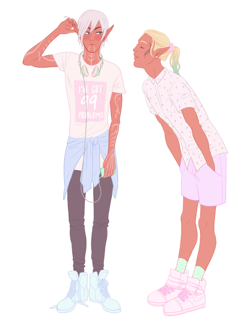 limpstella:pastel elf boys (●මᴗමσ)σணღ*as i drew i started to ship it