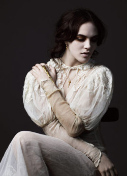 Northwangerabbey:  Penrose-Stairs:  Jessica Brown-Findlay By Alex Sainsbury For Dominic