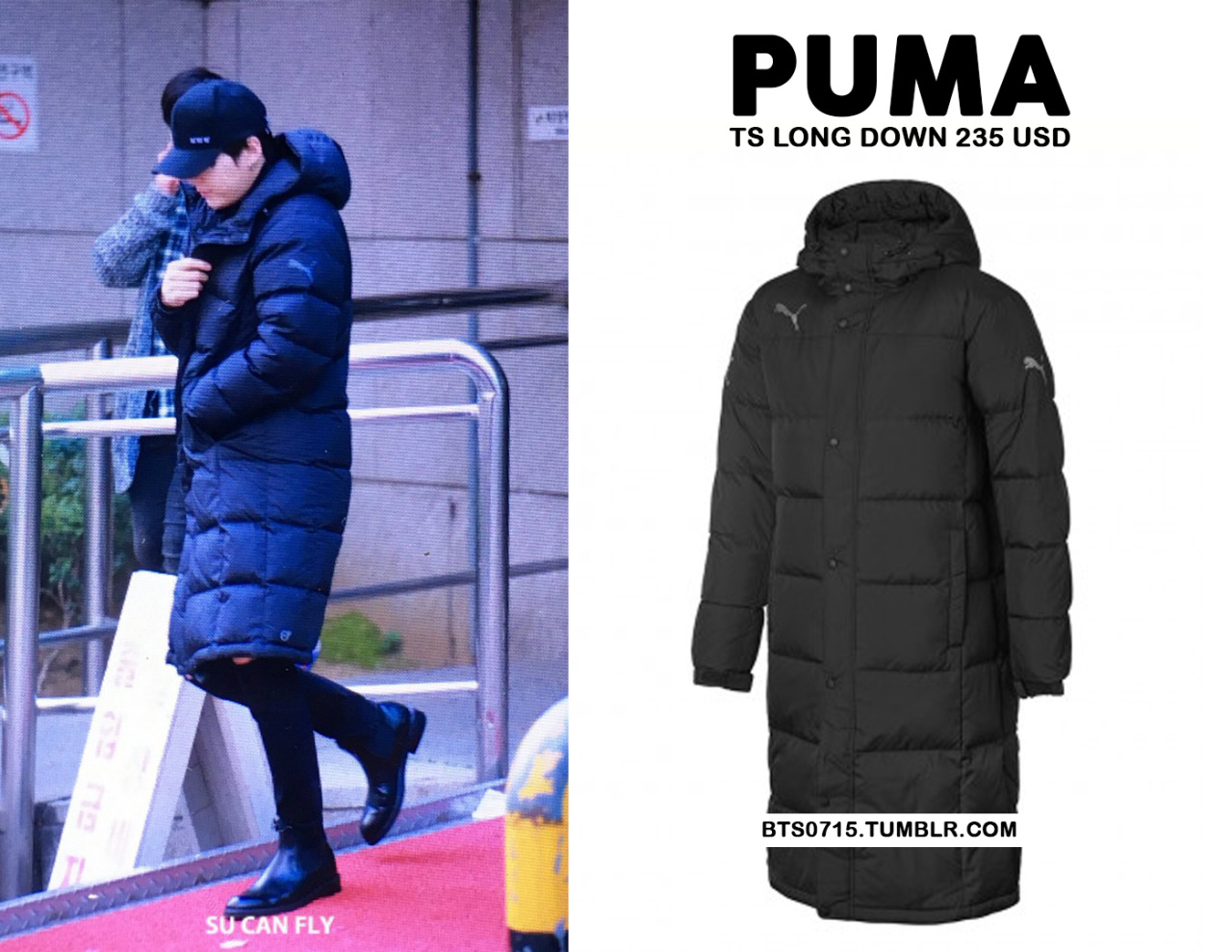 lineair Giet gemeenschap BTS FASHION/STYLE FINDER — 161213 | YOONGI : PUMA - ts long down // (x)...