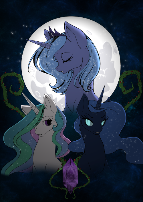 royalcanterlotvoice:  Fall of the Moon by *Ookami-95