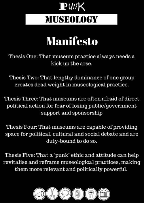 punkmuseology:Find out more and get involved by visiting www.punkmuseology.comThe manifesto of the P