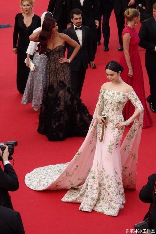 fuckyeahchinesefashion:  Fan Bingbing wearing Ralph&Russo and Chopard in Cannes. 范冰冰工作室