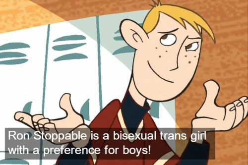 #955: Ron Stoppable is a bisexual trans girl with a preference for boys!Submitted by anon.