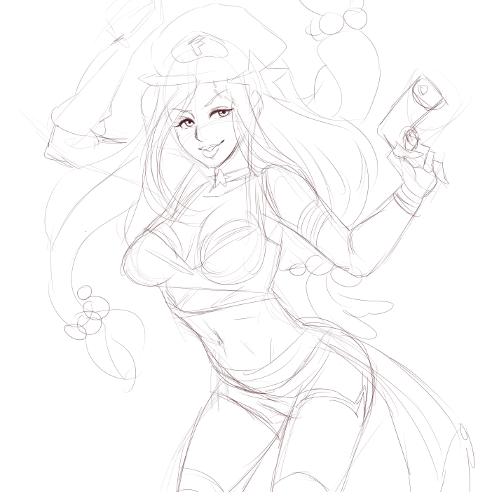 So regal-daktari really wants me to design my own ver. of Arcade Miss Fortune, I