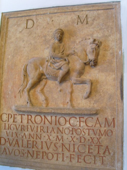 romegreeceart:Capitoline Museums - tombstone of Gaius PetroniusRome, July 2007