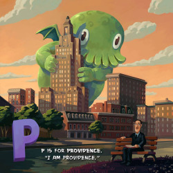 gregmurphyillustration:  First look inside C is for Cthulhu! P is for Providence, H.P.’s home town! Like our page on facebook for project updates and more sneak peeks! https://www.facebook.com/cisforcthulhu 