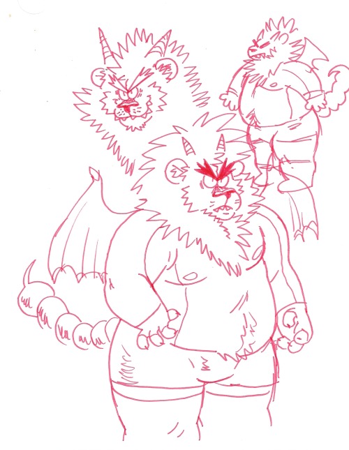 What do I got for you I got A CHUBBY MANTICORE his name is Trayton and he loves getting sweaty and s