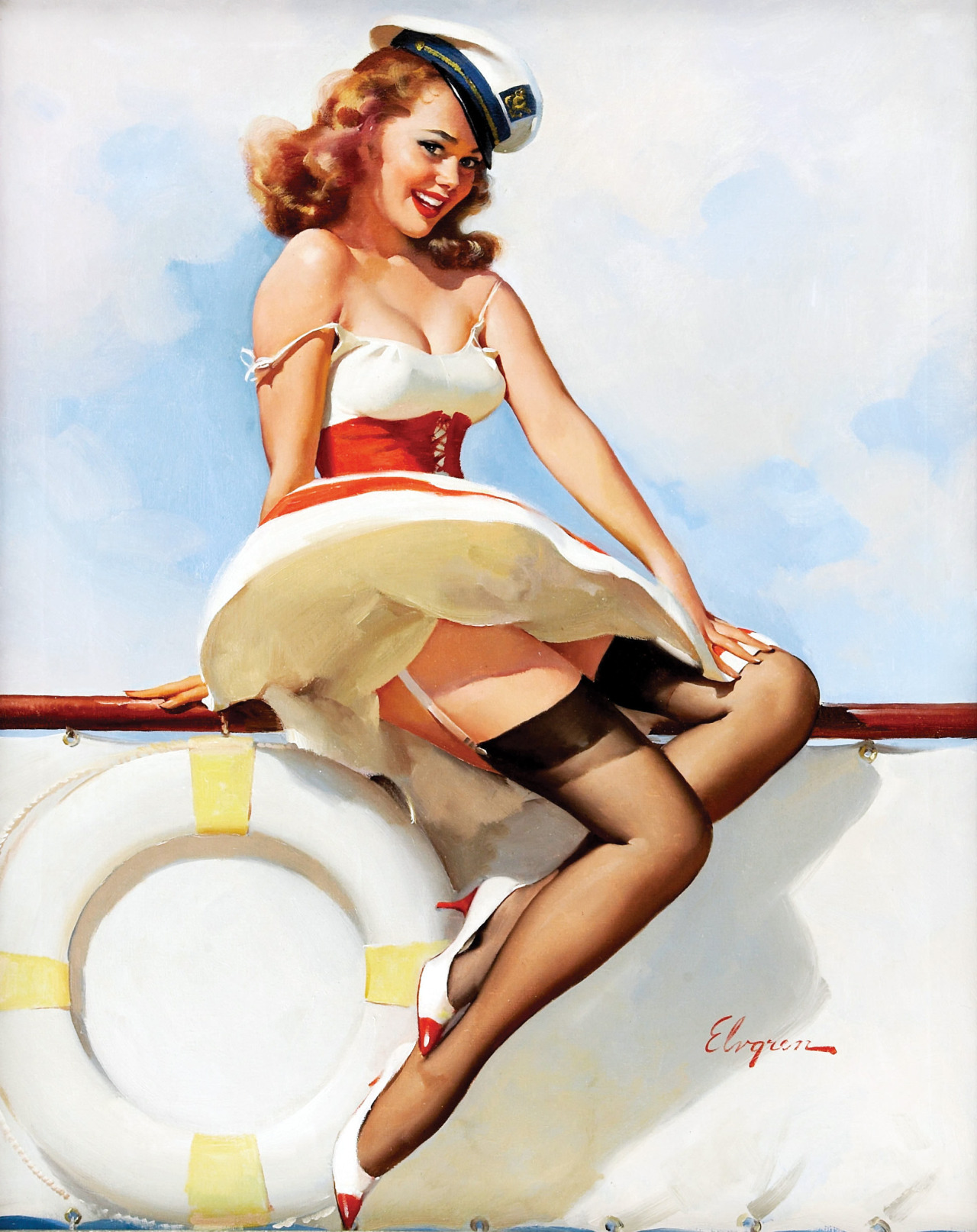 Hello sailor pinup girl