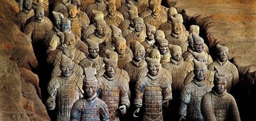 The Terracotta Army, Tomb of Emperor Qin Shi Huang, Lintong, near Xi'an, China (c.210 BCE)