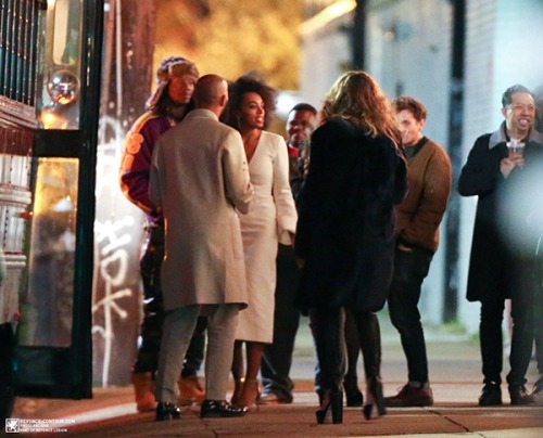 hellyeahbeyonce:  Bey and Solange Leaving Indywood Cinema in New Orleans (Nov. 14)