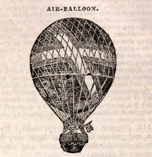 Air balloon - Wood Engraving 1811