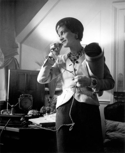 Coco Chanel in her appartment at the RItz, 1937