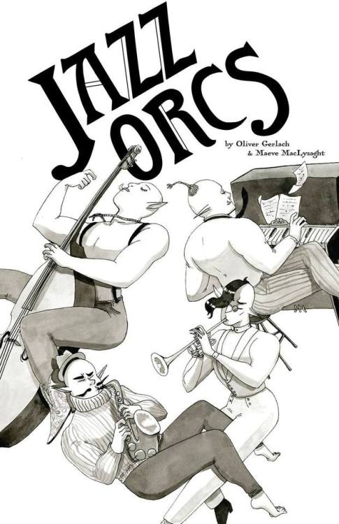 I make comics now! Please welcome to the world the first chapter of JAZZ ORCS, a new comic series wr