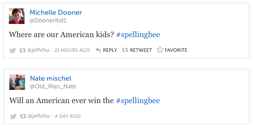 feministsarah:  micdotcom:  The racist response to the Spelling Bee is further proof