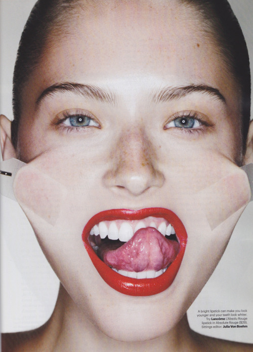 supermodelgif: &ldquo;The New Face-Lift&rdquo; Taryn Davidson photographed by Ben Hassett