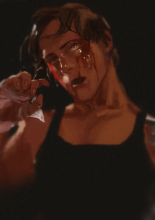 mmcoconut: Soviet training period Bucky. (old draw done while watching the bare knuckle boxing match