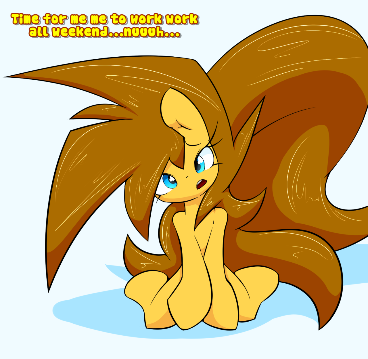 isle-of-forgotten-dreams:  Poop on you weekend. &lt;/3  x3 D'aww, poor Sera Sera~
