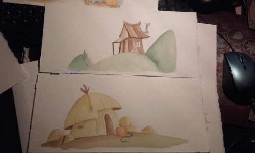 Few watercolors from today