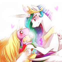 thepoeticpony:  Princess Celestia and Lady