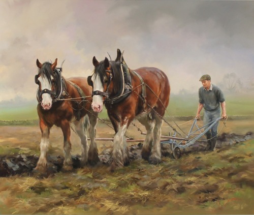 Autumn Ploughing, North Yorkshire by Jacqueline Stanhope