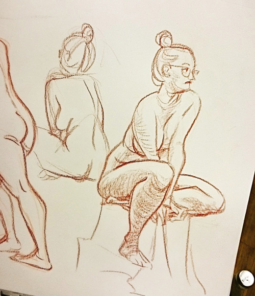 2016Livedrawing sketches, 1 to 10 minutes, some mirror poses (so fun! but so hard!!) ♥ Col-Er