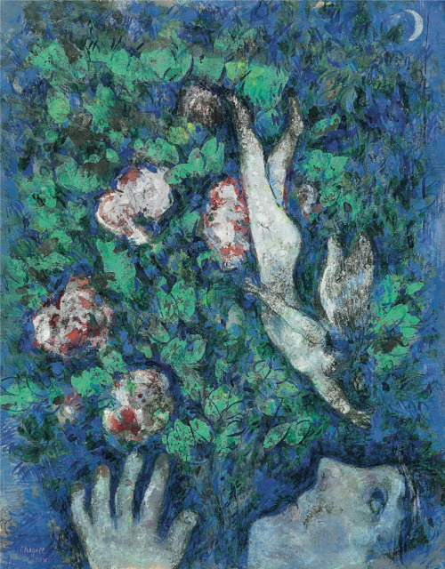 orplid:Marc Chagall (Belarusian-French, 1887-1985) - ‘L'Ange dans les fleurs’,