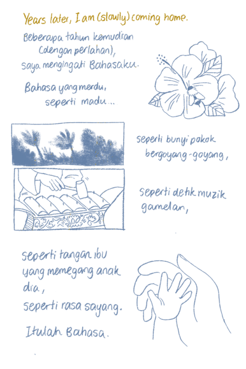 reimenaashelyee: A comic about my complicated feelings for Bahasa Malaysia, my country’s natio