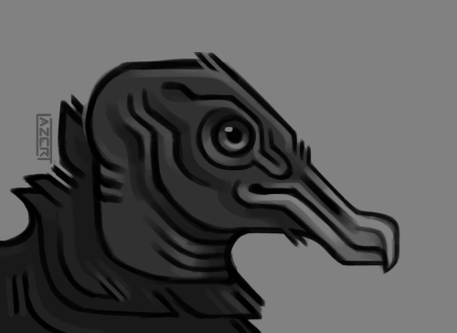 lazer-t:
Black Vulture for a $5 Ko-fi supporter 