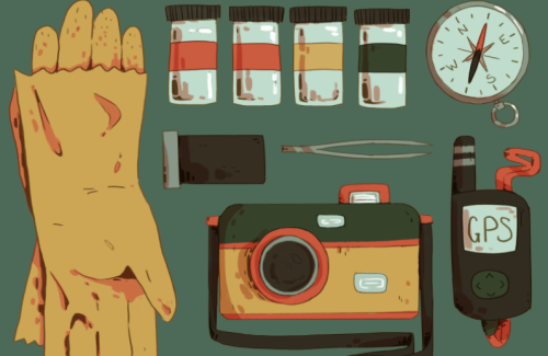 flaroh: a crytozoologist’s packing list :0 ~merch here~