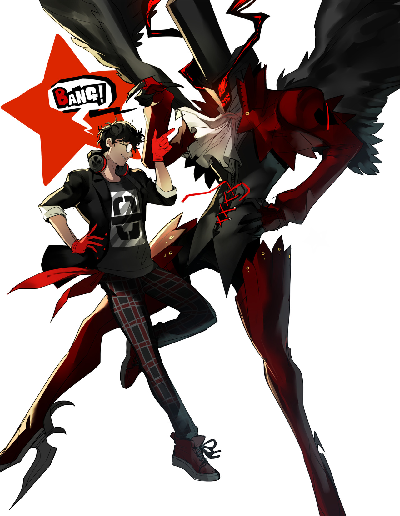 blacklimes:  I’ve been meaning to draw something P5 related for a while now, and