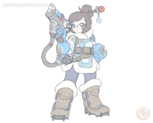 Characters from Overwatch, Training sketches based on Grand Chase style by Wanderyen Erin Part II