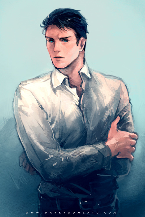 haining-art: Doodle of Bruce Wayne