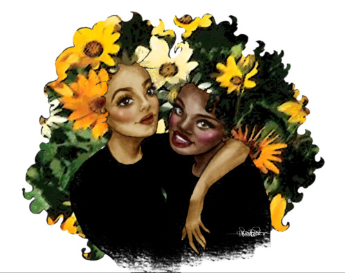 haouarihouse:African Flowergirlscr: @sahara_ninja (x)http://haouarihouse.tumblr.complease do not remove credits.