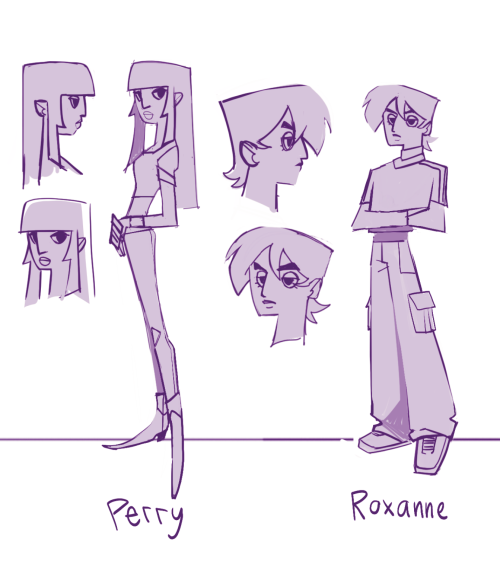 Rough Sketch Of A Lineup Of My OCs!