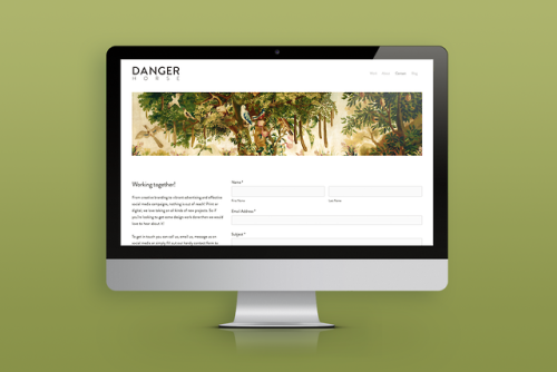 dangerhorsedesign: Designing our website was, as with most personal branding, a bit of a drawn out p