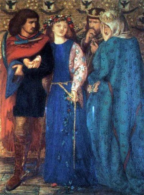  The First Madness of Ophelia by Dante Gabriel Rossetti 