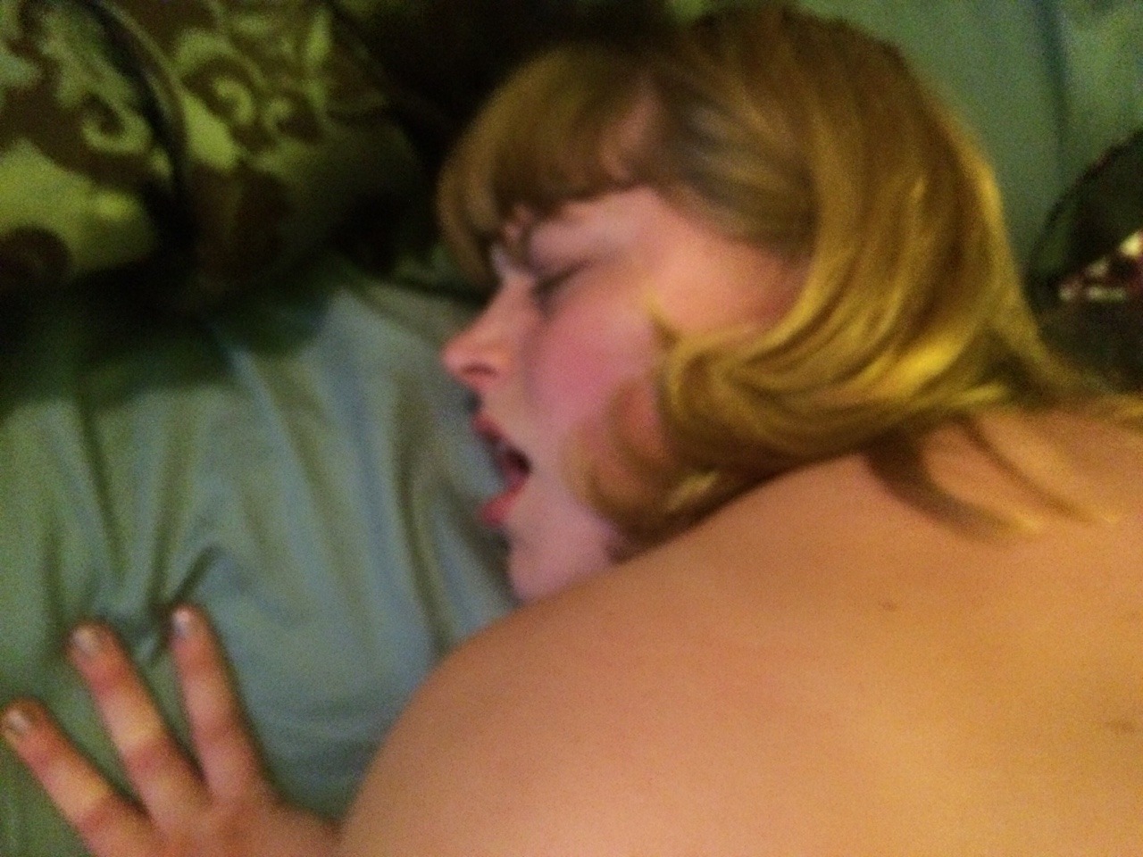 polycuriouscpl:  Fun fuck time! Mrs. started teasing so Mr. made her black out a