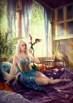 irerisitahiri:  Daenerys Targaryen ~ shilesque Ygritte ~ aniamitura Jon Snow ~ manarama 