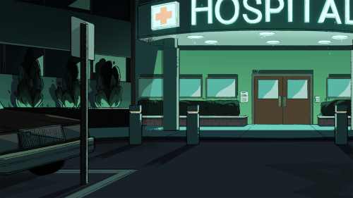 stevencrewniverse:  A selection of Backgrounds from the Steven Universe episode: Nightmare Hospital Art Direction: Jasmin Lai Design: Steven Sugar and Emily Walus Paint: Amanda Winterstein and Ricky Cometa 