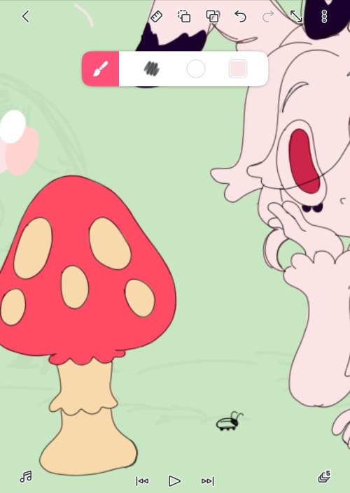 Ayer Empeze A Pintar La Animacin, Fue Divertido, Y Hoy Continue Un Poco Tambin