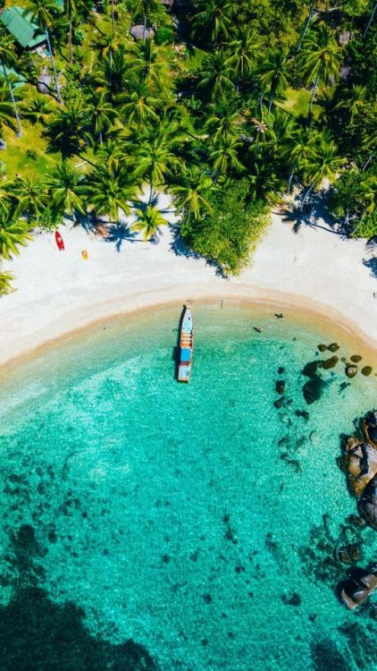 Beach, bird eye view, Koh Tao, Thailand, 1080x1920 wallpaper @wallpapersmug : https://ift.tt/2FI4itB